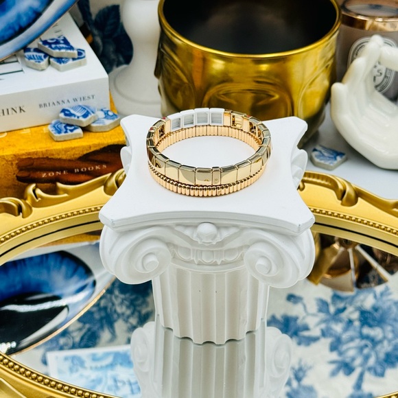 🆕 ROXANNE ASSOULIN 🧿 NWOT Golden MAMA Bracelet Set - Set of 2 - Picture 11 of 14